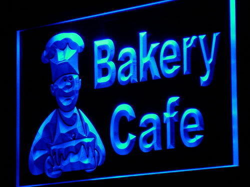 Bakery Cafe Shop Bread Cake Neon Light Sign